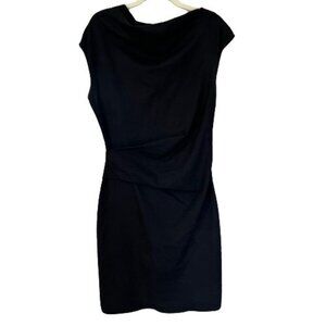 Helmut Lang Women’s Draped Bodycon Black Dress Size 4